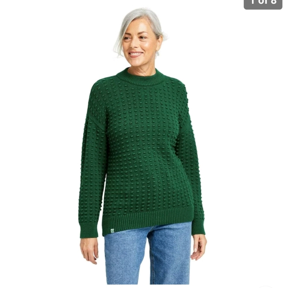 LEGO Collection x Target- Woman's Textured Sweater -Green Size M